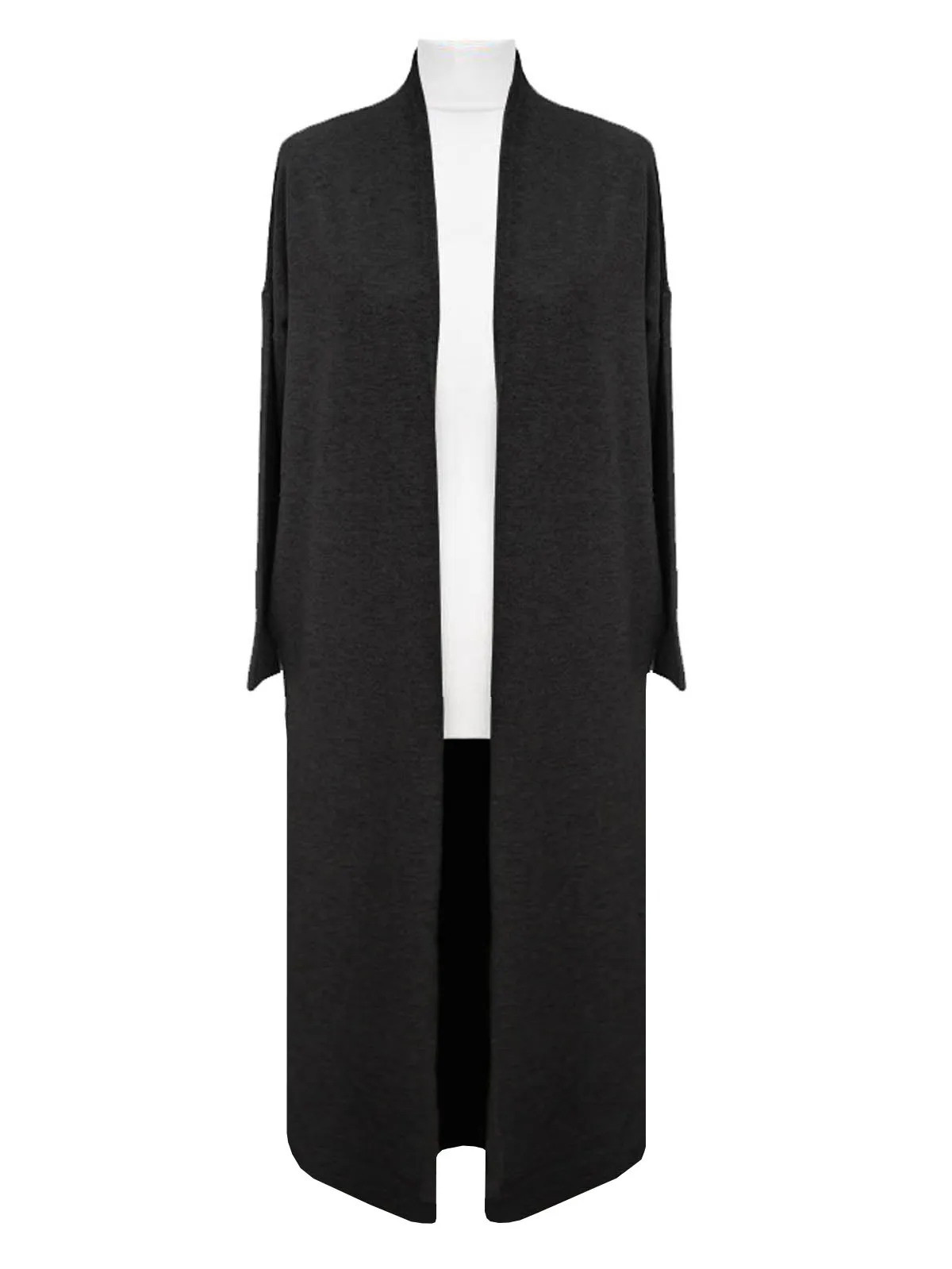 Damen Long Strickhülle in schwarz