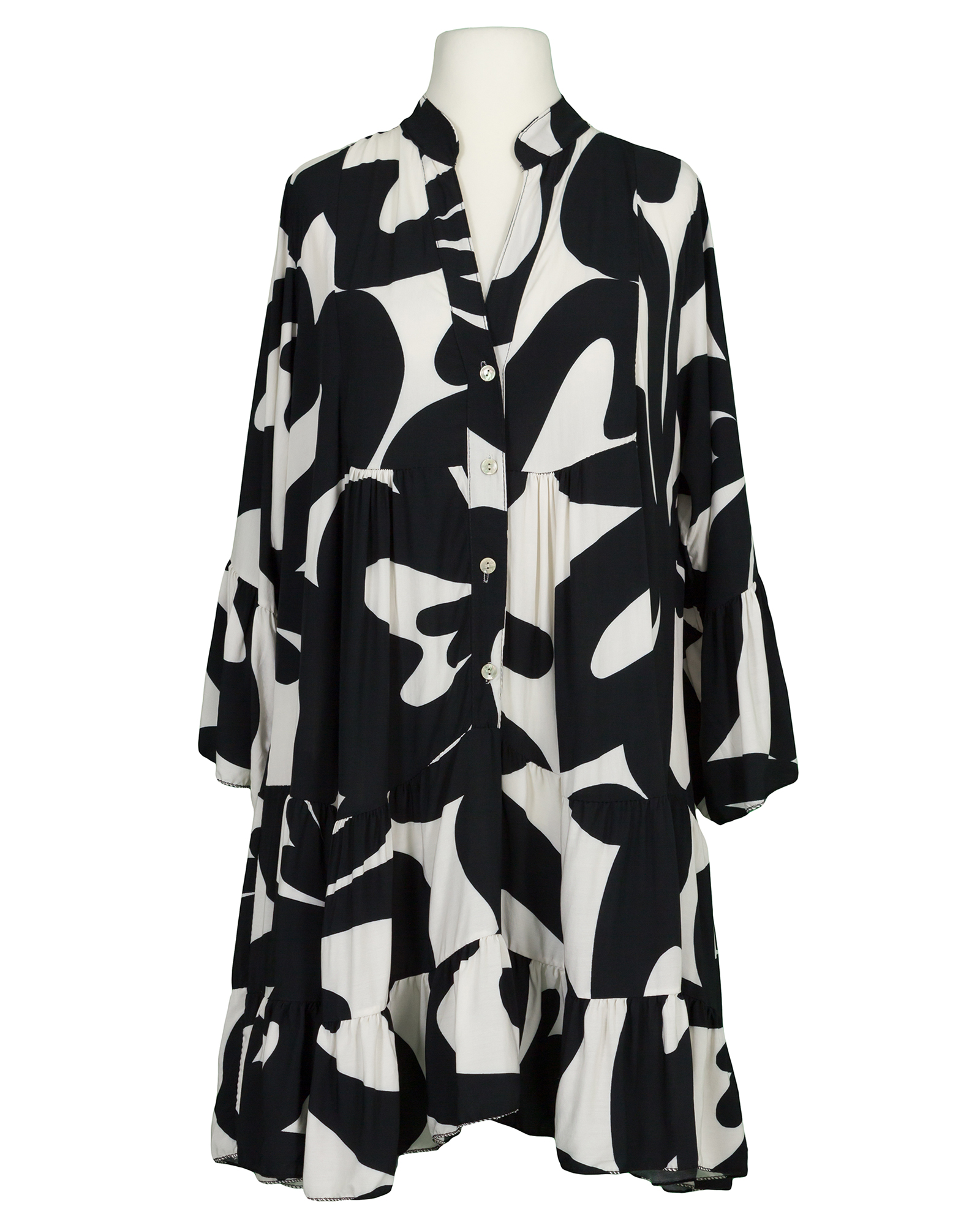 Tunika kleid schwarz weiß Clearance