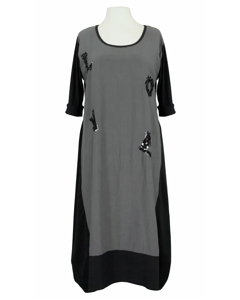 Ballonkleid mit Leinen in  schwarz von Vincenzo Allocca (Bild 1)