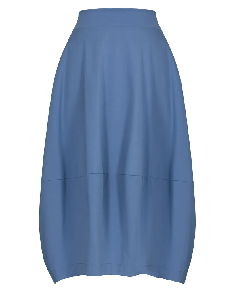 Ballonrock Jersey in  blau von Made in Italy (Bild 1)