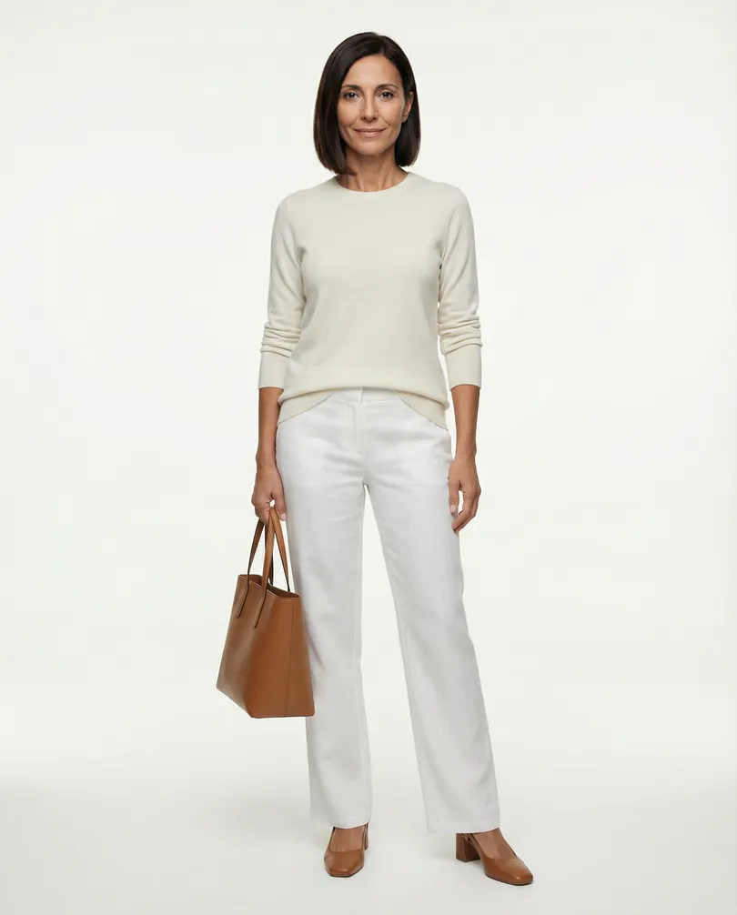 Basic Pullover in  wollwei� von Beauty Women (Bild 2)