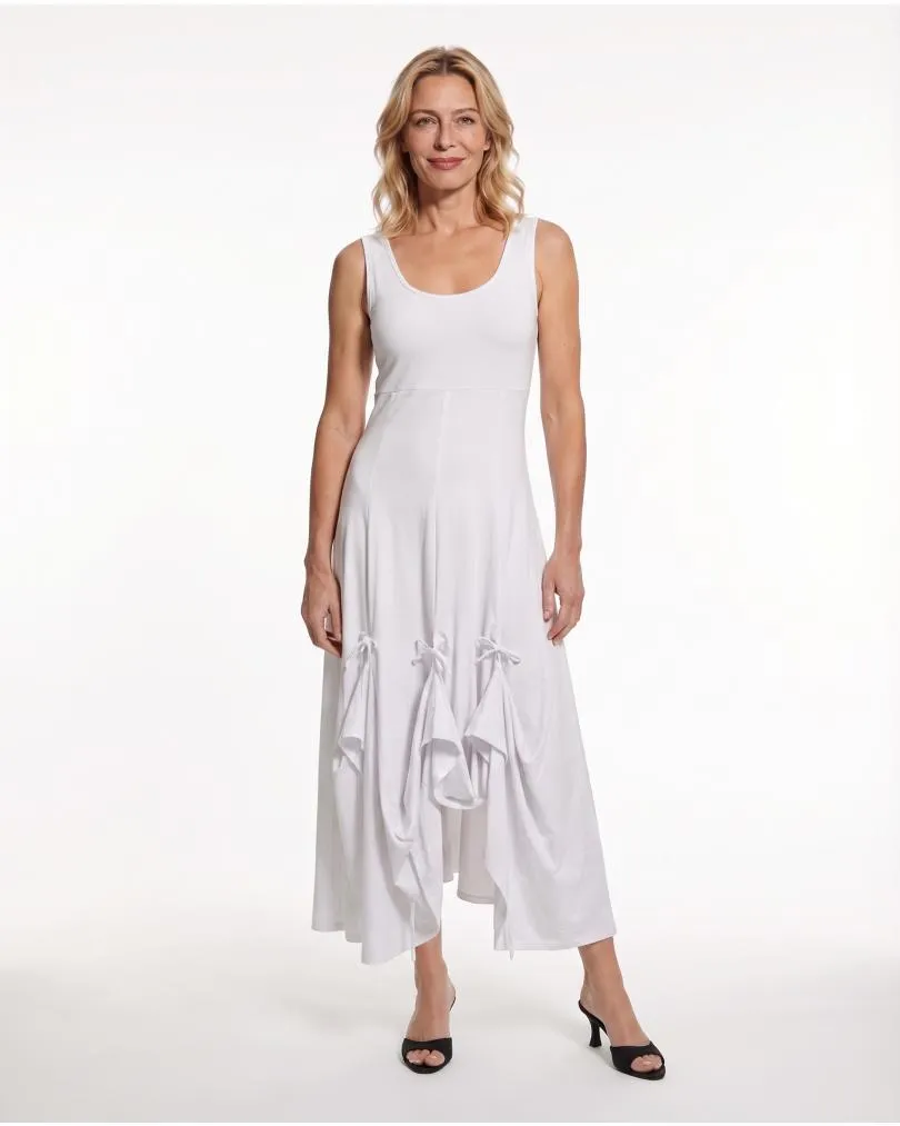 Baumwollkleid A-Linie in  wei� von FASHION (Bild 2)
