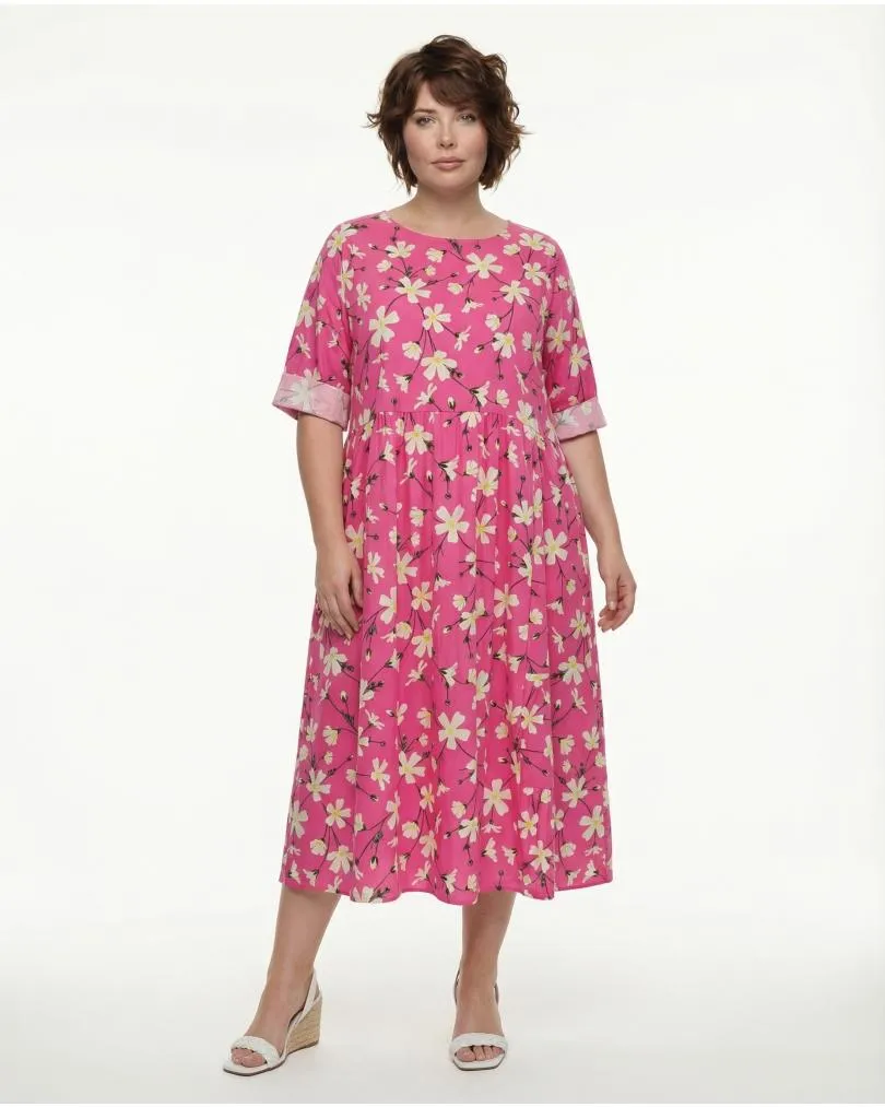 Baumwollkleid Floral in  pink von Wendy (Bild 4)