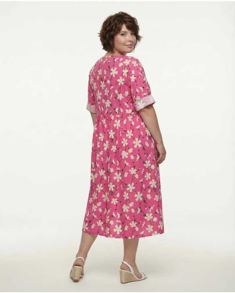 Baumwollkleid Floral in  pink von Wendy (Bild 5)