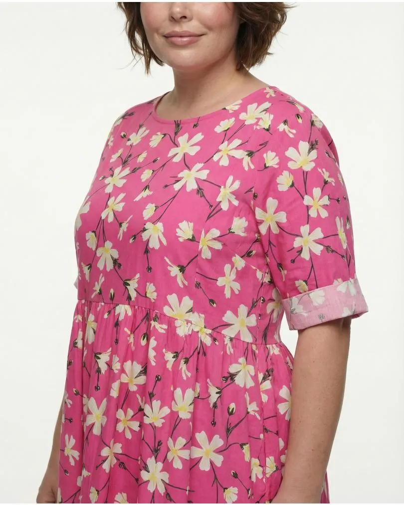 Baumwollkleid Floral in  pink von Wendy (Bild 6)