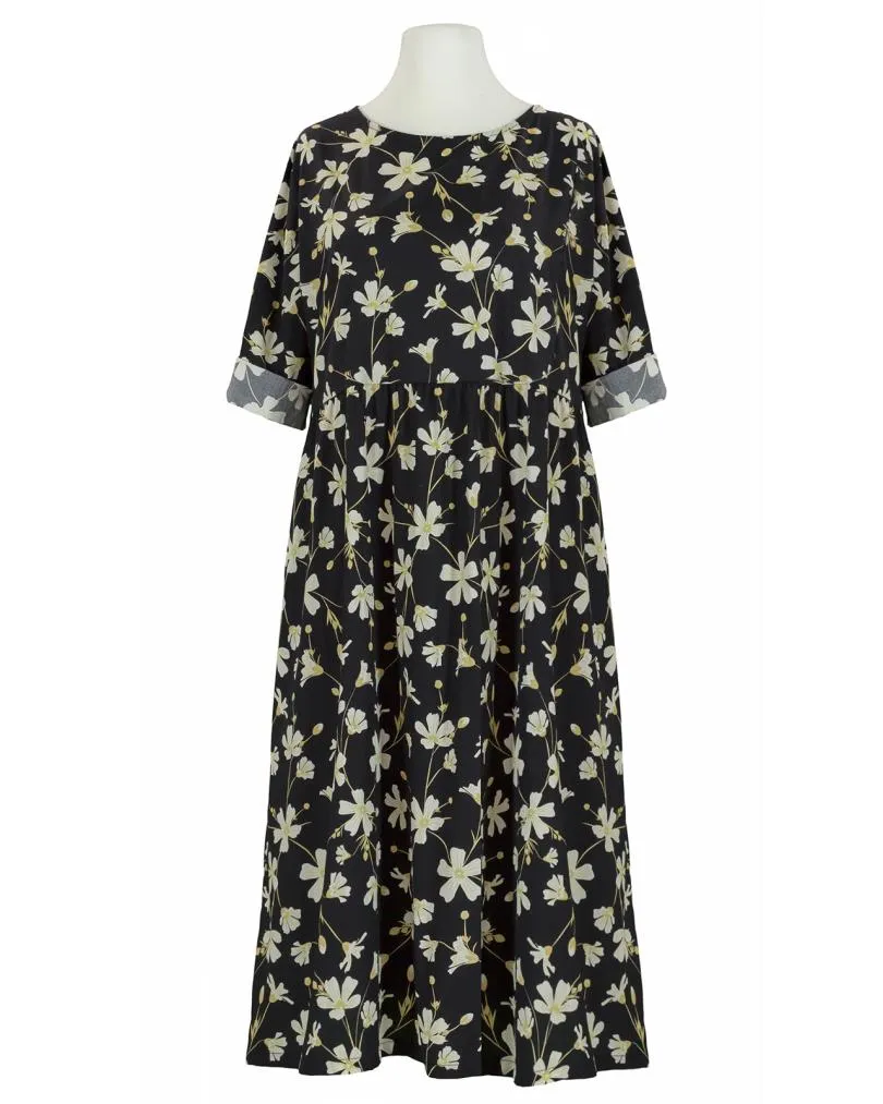 Baumwollkleid Floral in  schwarz von Wendy (Bild 1)