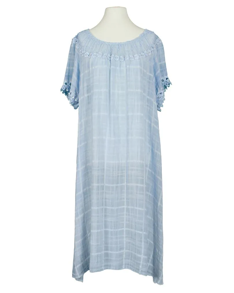 Baumwollkleid mit Spitze in  blau von Spaziodonna (Bild 1)