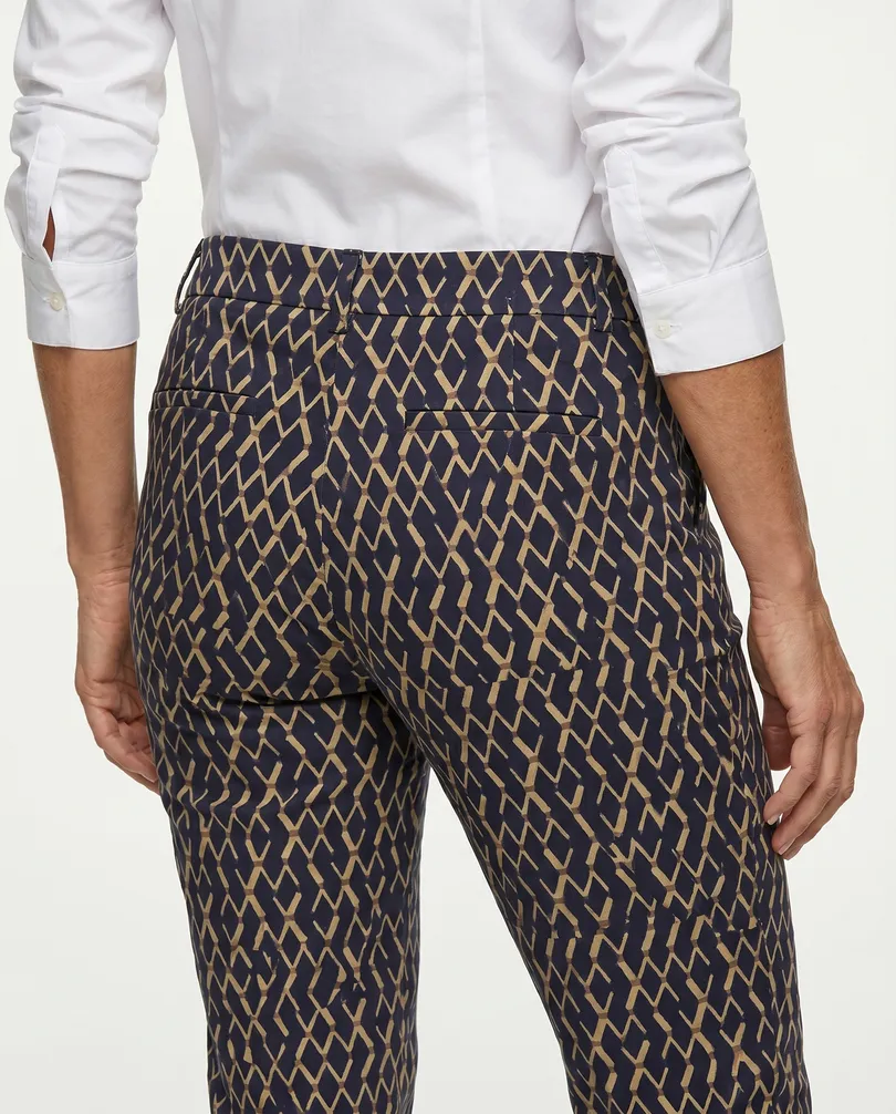 Bengalin Hose mit Muster in  blau von Chic (Bild 5)