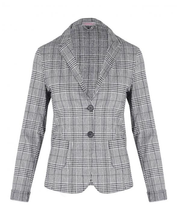 Blazer Karomuster in  schwarz von fashion made in italy (Bild 1)