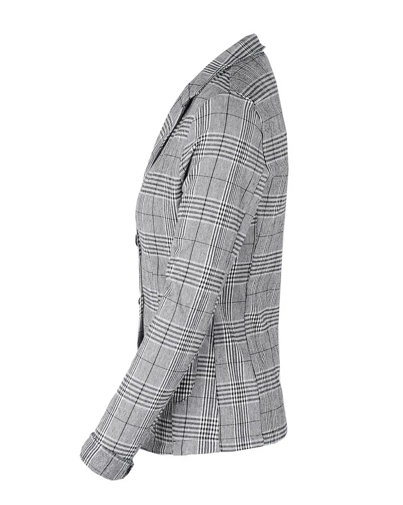 Blazer Karomuster in  schwarz von fashion made in italy (Bild 3)