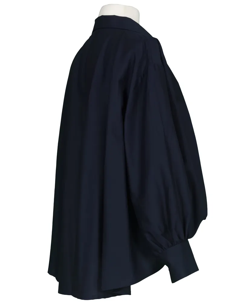 Bluse Ballonschnitt in  blau von Made in Italy (Bild 2)