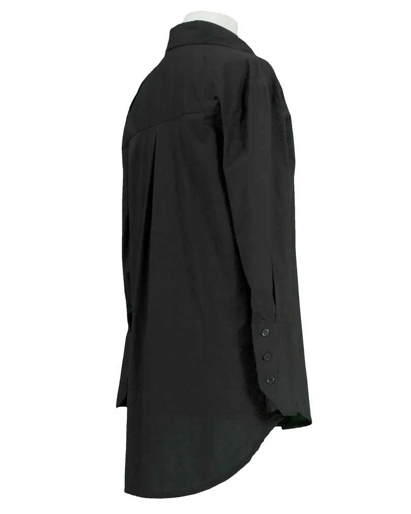 Bluse Baumwolle in  schwarz von Moda Milano (Bild 2)