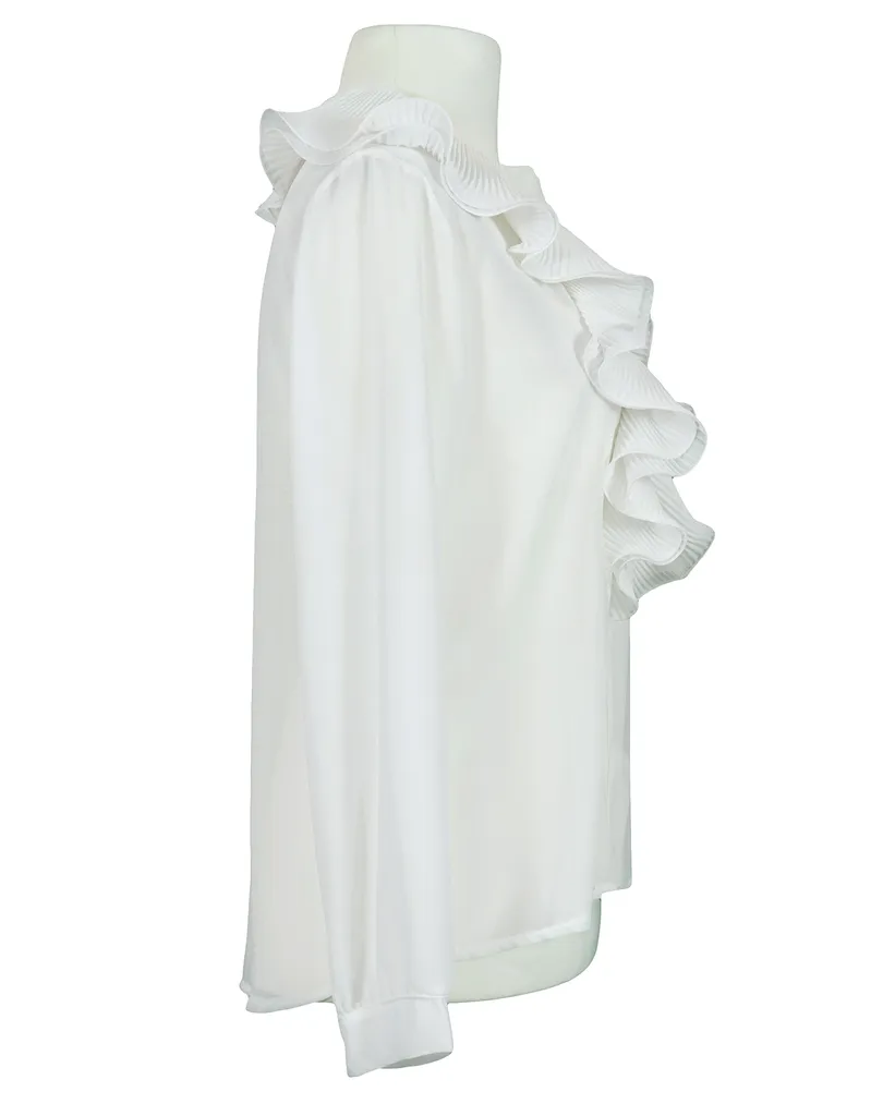 Bluse Chiffon in  milchwei� von R Linea (Bild 2)