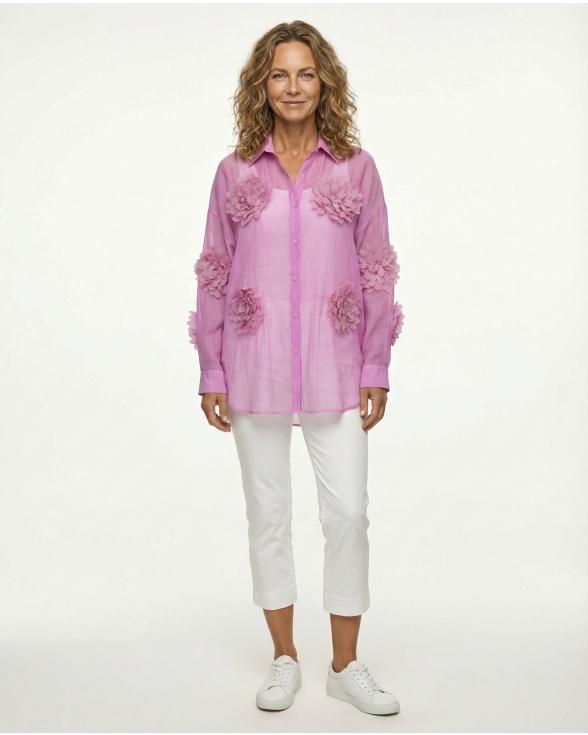 Bluse mit Blumen in beere von Julia