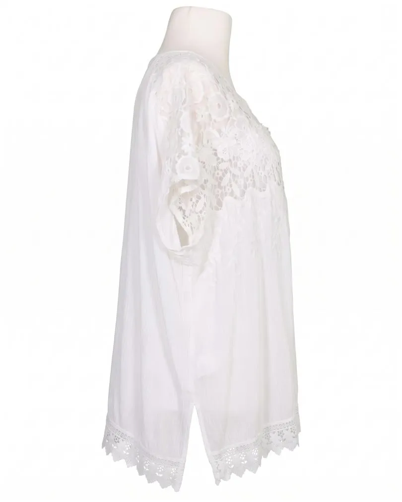 Bluse mit Seide 2-tlg. in  wei� von XUNA (Bild 2)