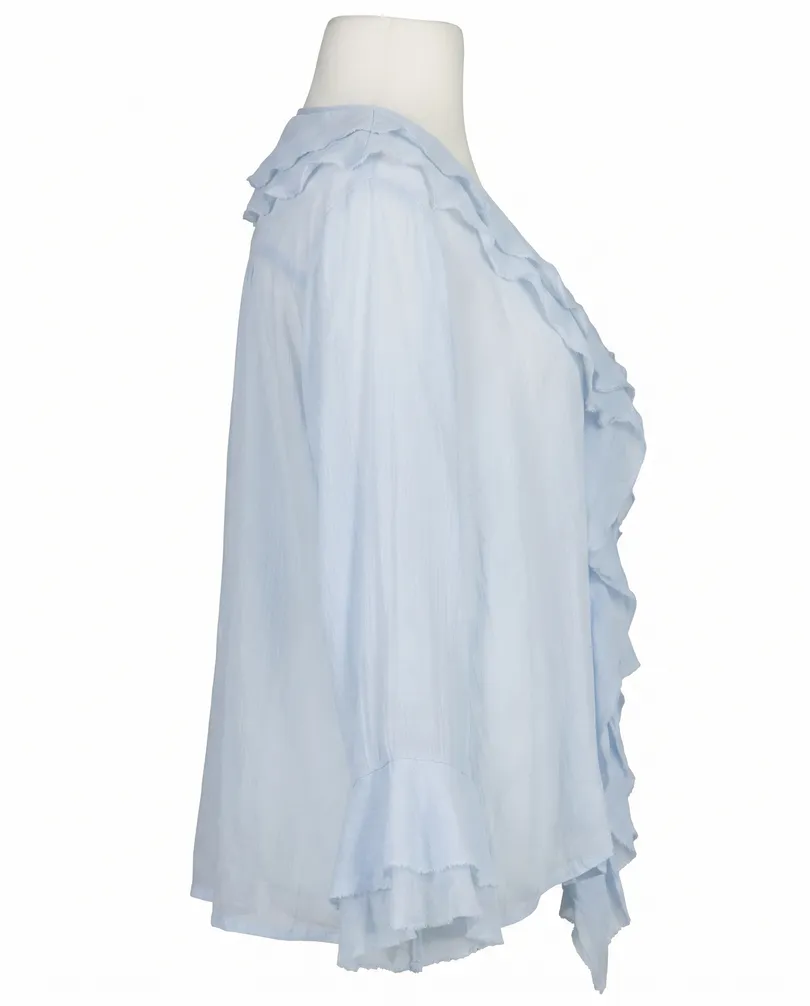 Bluse mit Volant in  hellblau von Selected Touch (Bild 2)