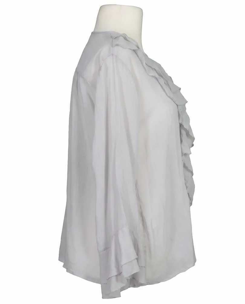 Bluse mit Volant in  hellgrau von Selected Touch (Bild 2)