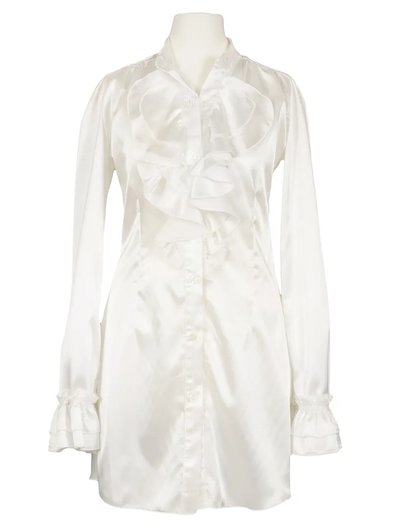 Bluse Satin in  wei� von Fifilles Paris (Bild 1)