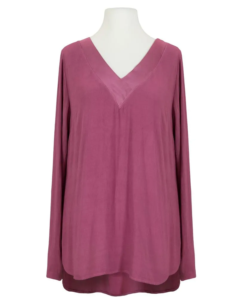 Bluse V-Ausschnitt in beere von Esvivid