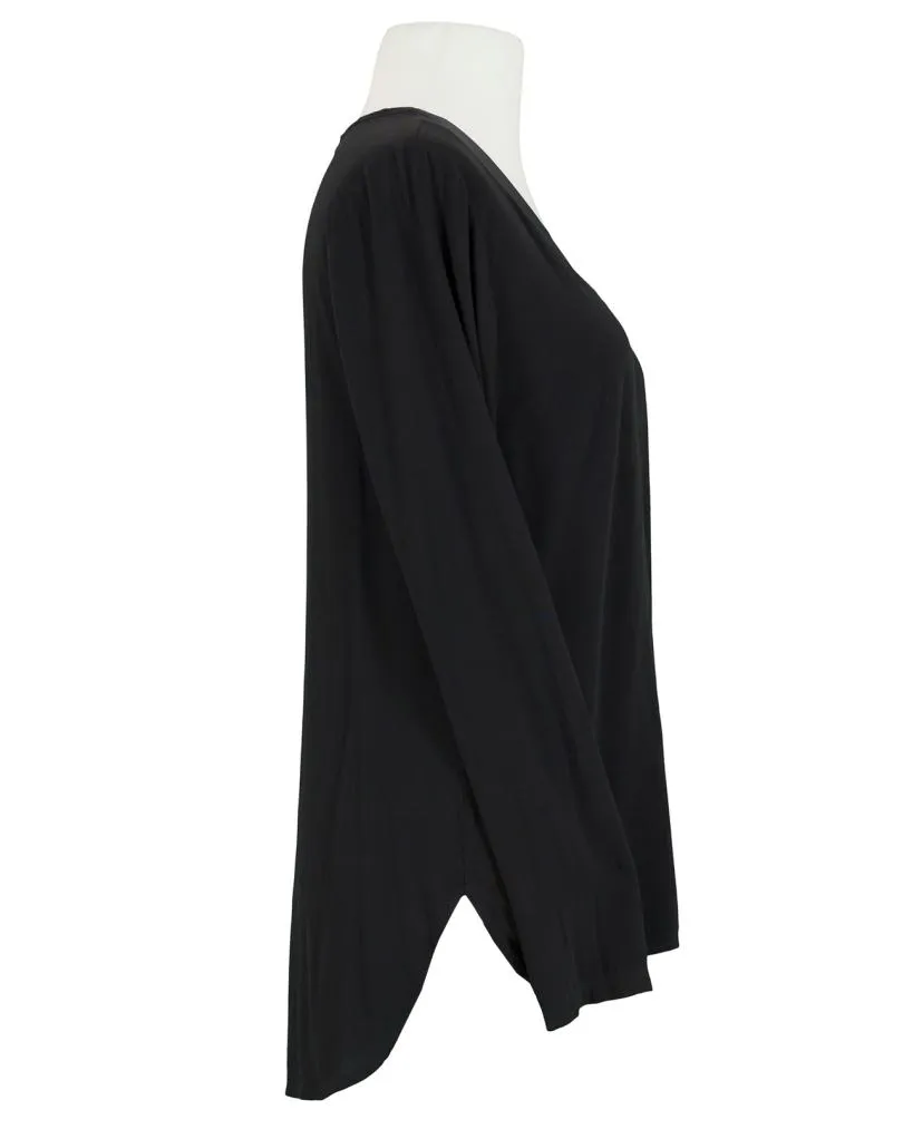Bluse V-Ausschnitt in  schwarz von Esvivid (Bild 2)