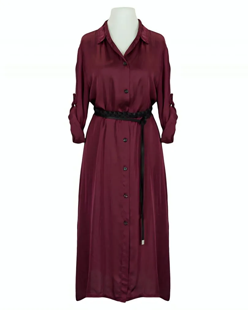 Blusenkleid Satin in  bordeaux von Moda Italia (Bild 1)
