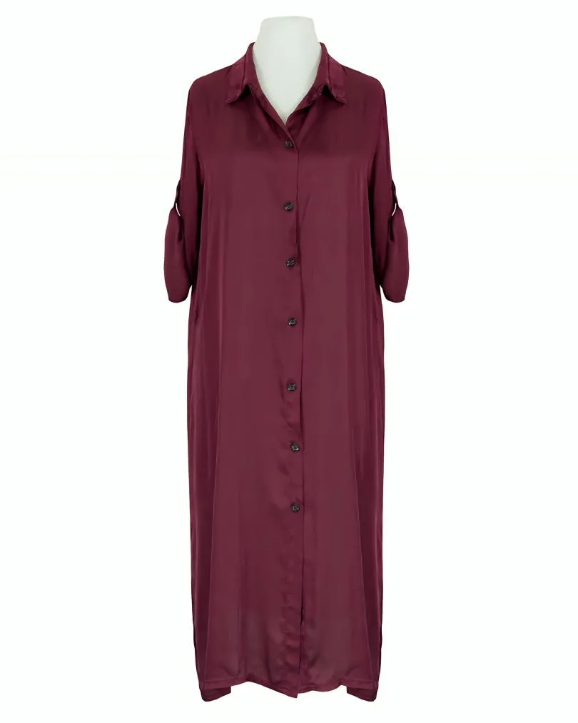 Blusenkleid Satin in  bordeaux von Moda Italia (Bild 2)