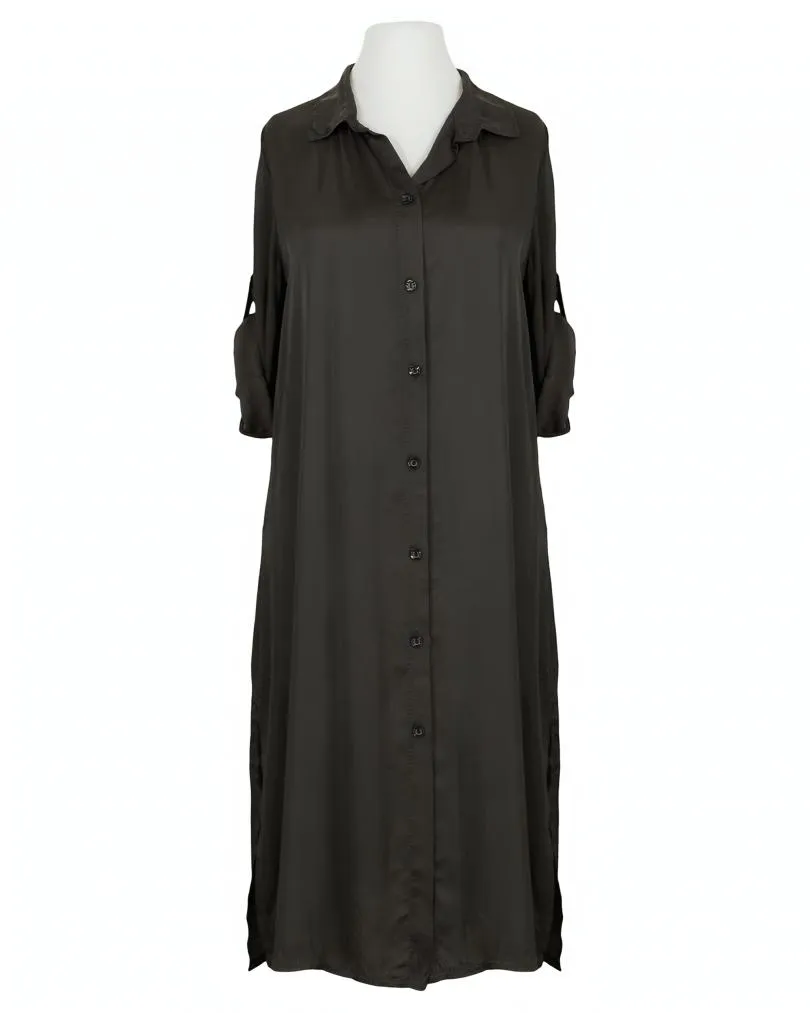 Blusenkleid Satin in  braun von Moda Italia (Bild 2)