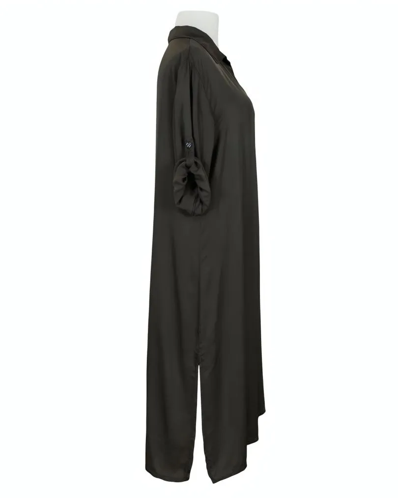 Blusenkleid Satin in  braun von Moda Italia (Bild 3)