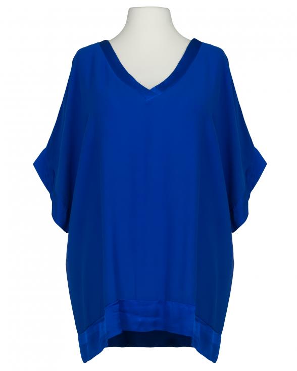Blusenshirt aus Georgette in k�nigsblau von Made in Italy