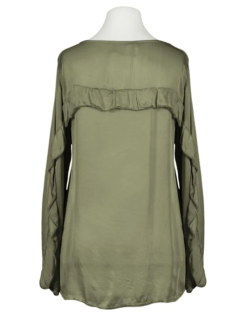 Blusenshirt aus Satin in  khaki von Zoe (Bild 2)
