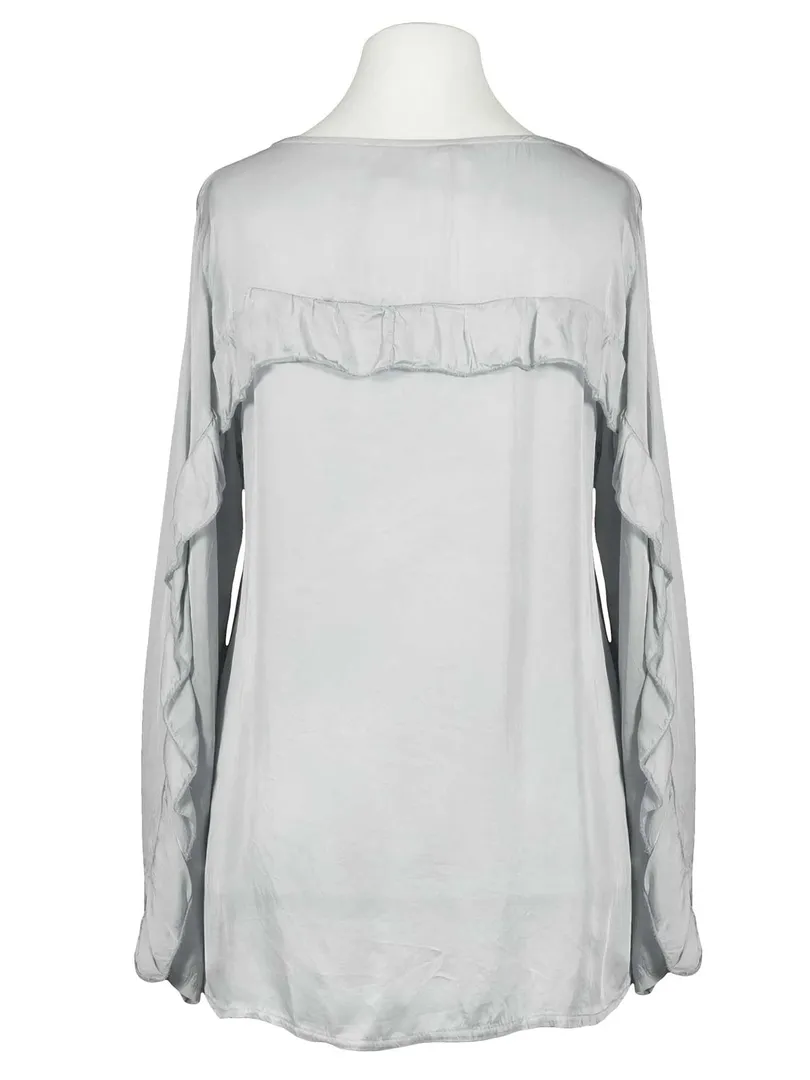 Blusenshirt aus Satin in  silbergrau von Zoe (Bild 2)