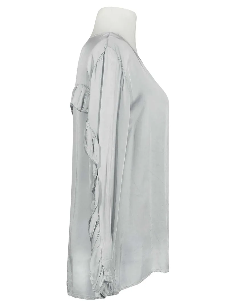 Blusenshirt aus Satin in  silbergrau von Zoe (Bild 3)