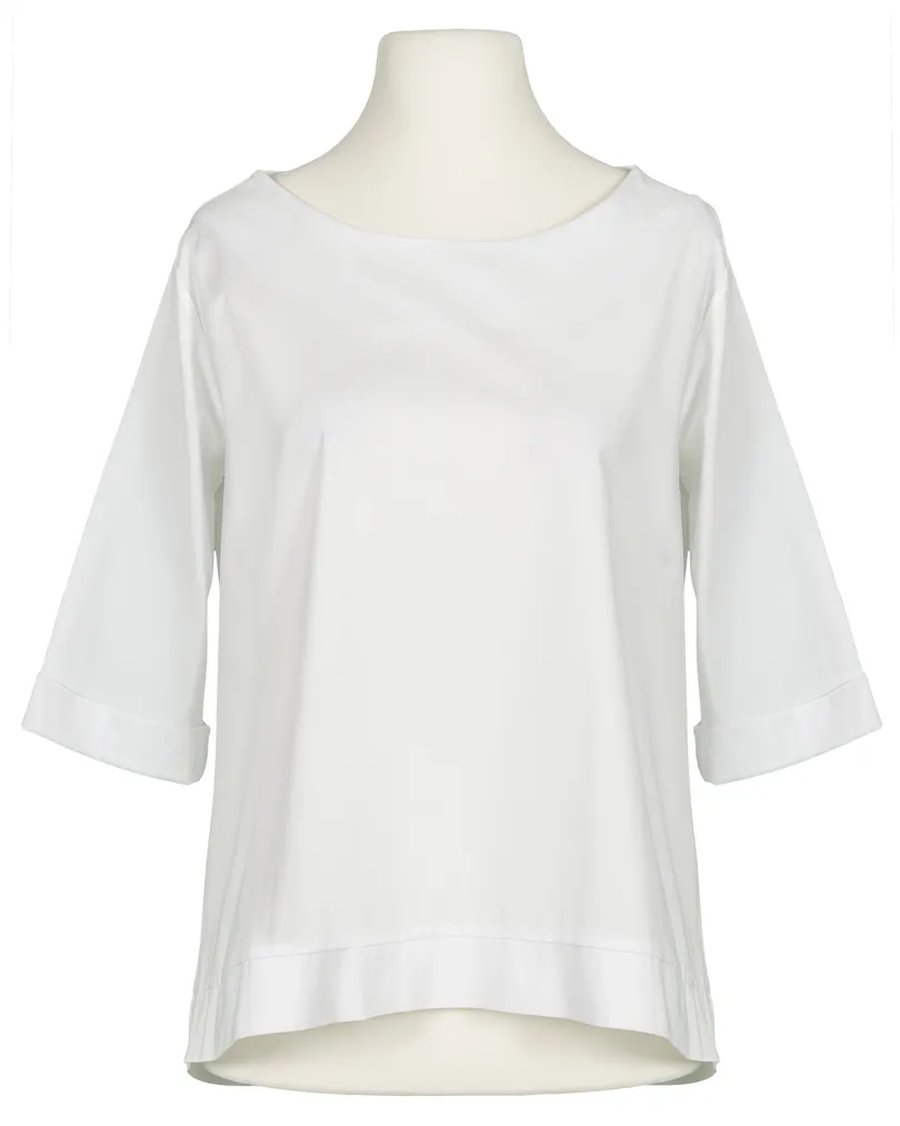 Blusenshirt Baumwolle in  wei� von New Collection (Bild 1)