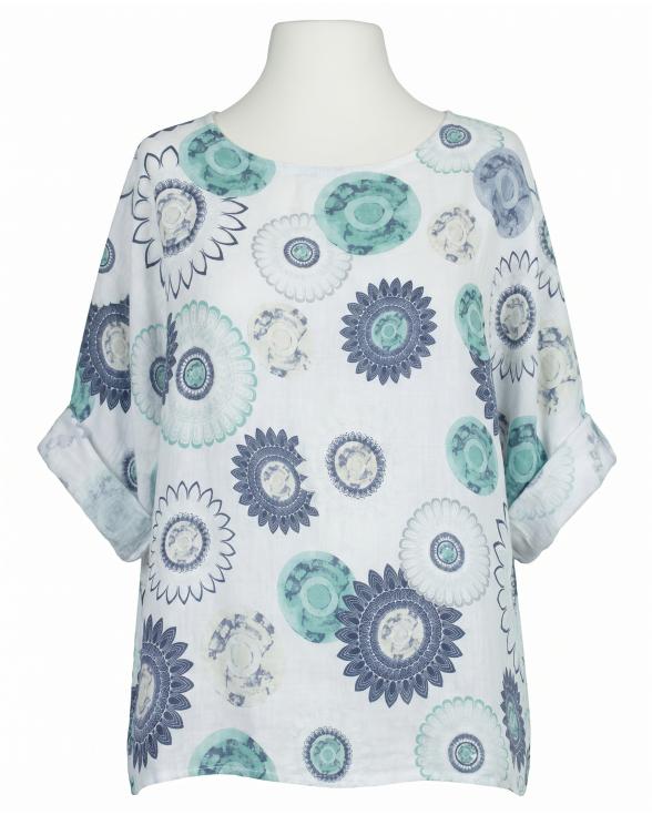 Blusenshirt Leinen in wei� von Puro Lino