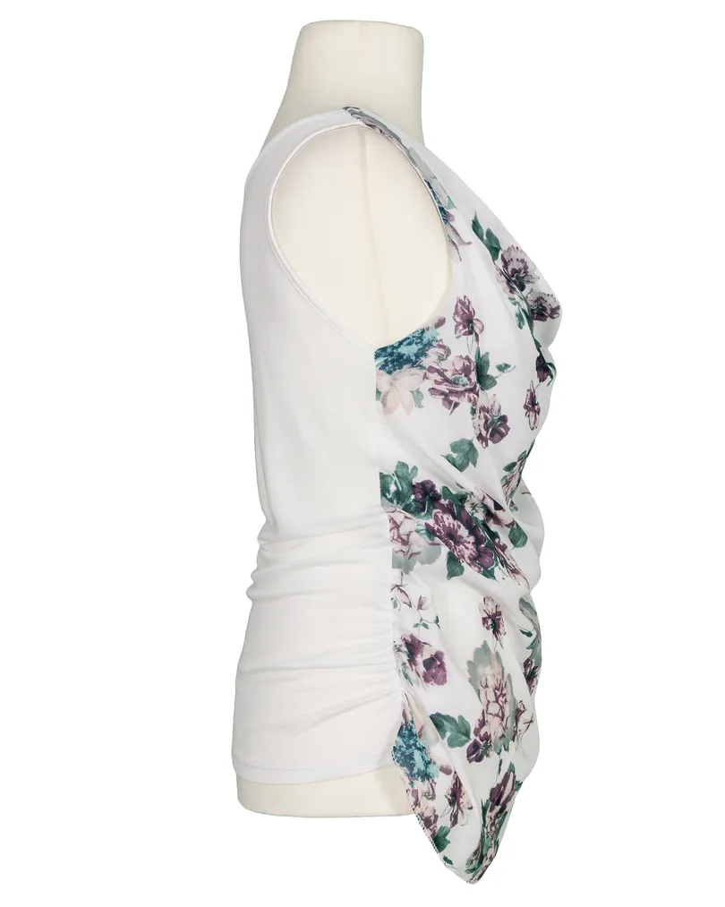 Blusenshirt mit Blumen in  wei� von Diana (Bild 2)