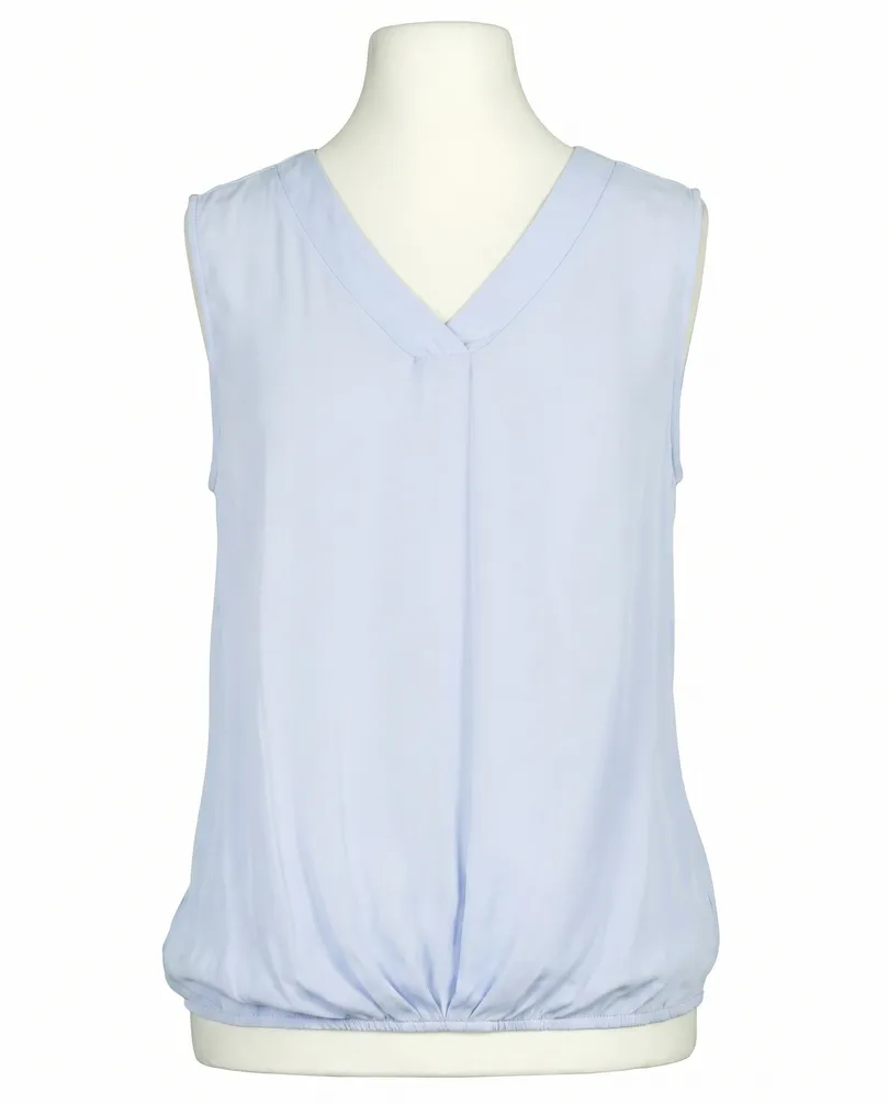 Blusenshirt mit Satin in  hellblau von Made in Italy (Bild 1)