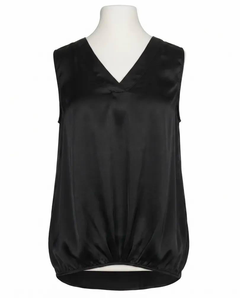 Blusenshirt mit Satin in  schwarz von Made in Italy (Bild 1)