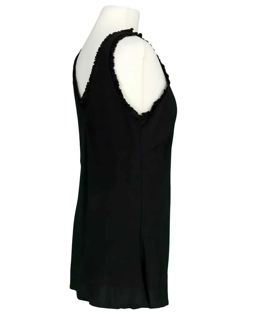 Blusentop mit R�schen in  schwarz von Made in Italy (Bild 2)