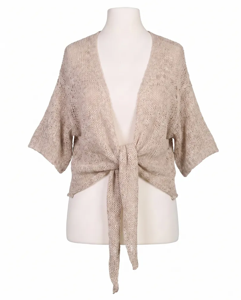 Bolero B�ndchengarn in  taupe von Italia Moda (Bild 1)
