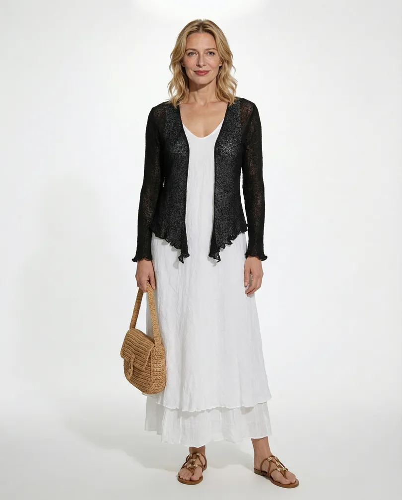 Bolero Boucl�strick in  schwarz von Exotic (Bild 2)