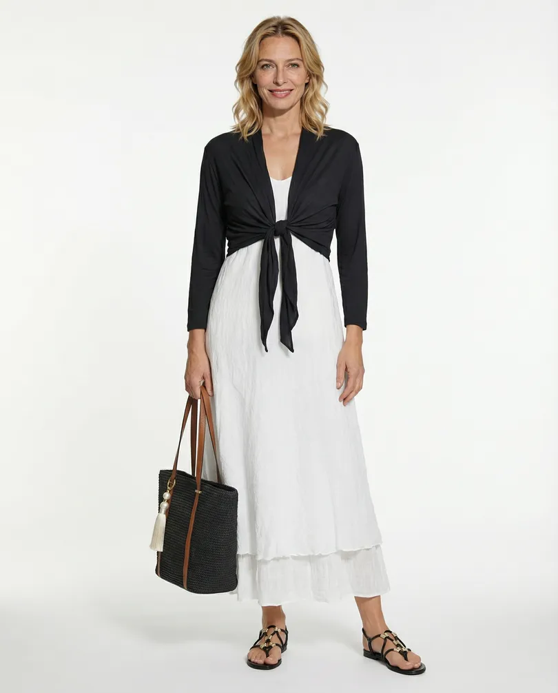 Bolero Cardigan in  schwarz von Spaziodonna (Bild 3)