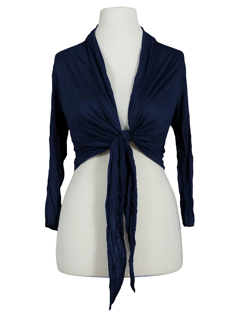 Bolero Cardigan in dunkelblau von Spaziodonna