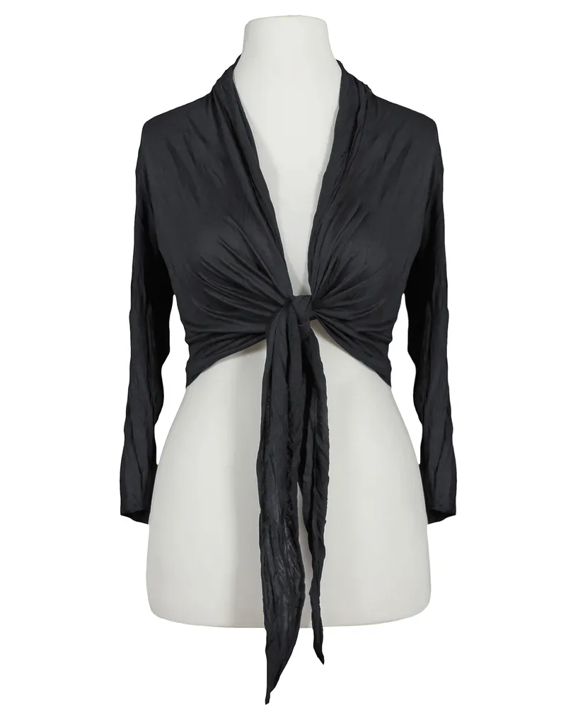 Bolero Cardigan in schwarz von Spaziodonna