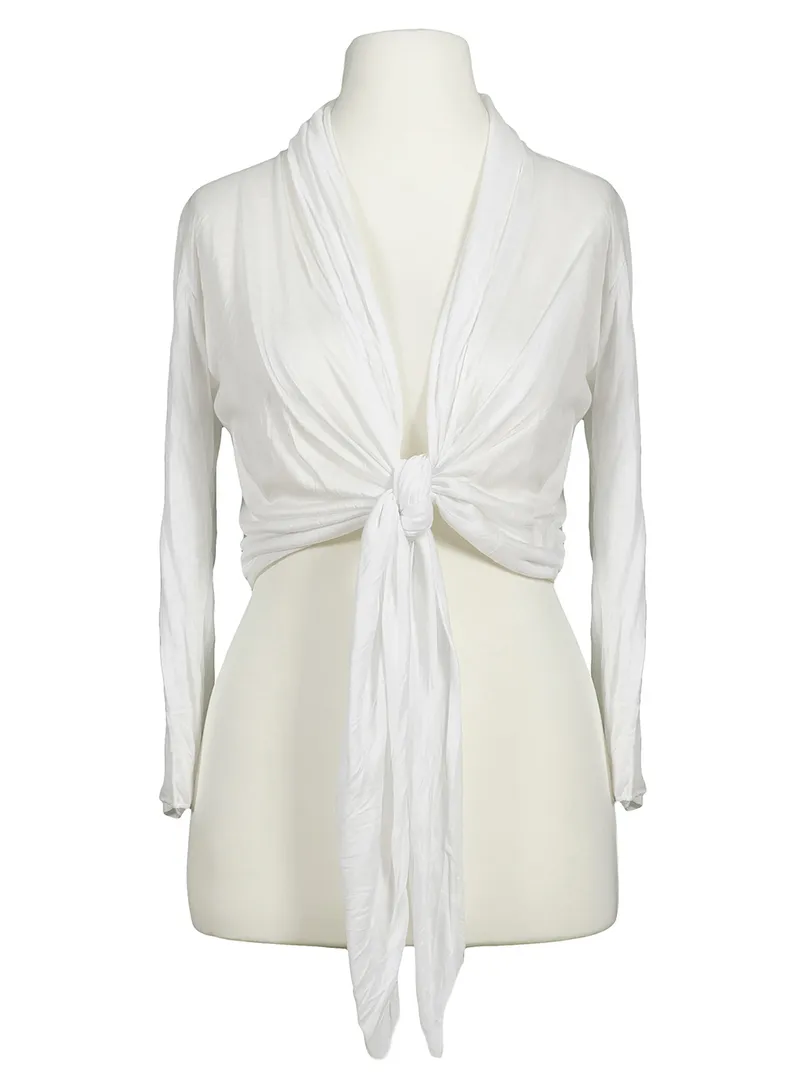 Bolero Cardigan in wei� von Spaziodonna