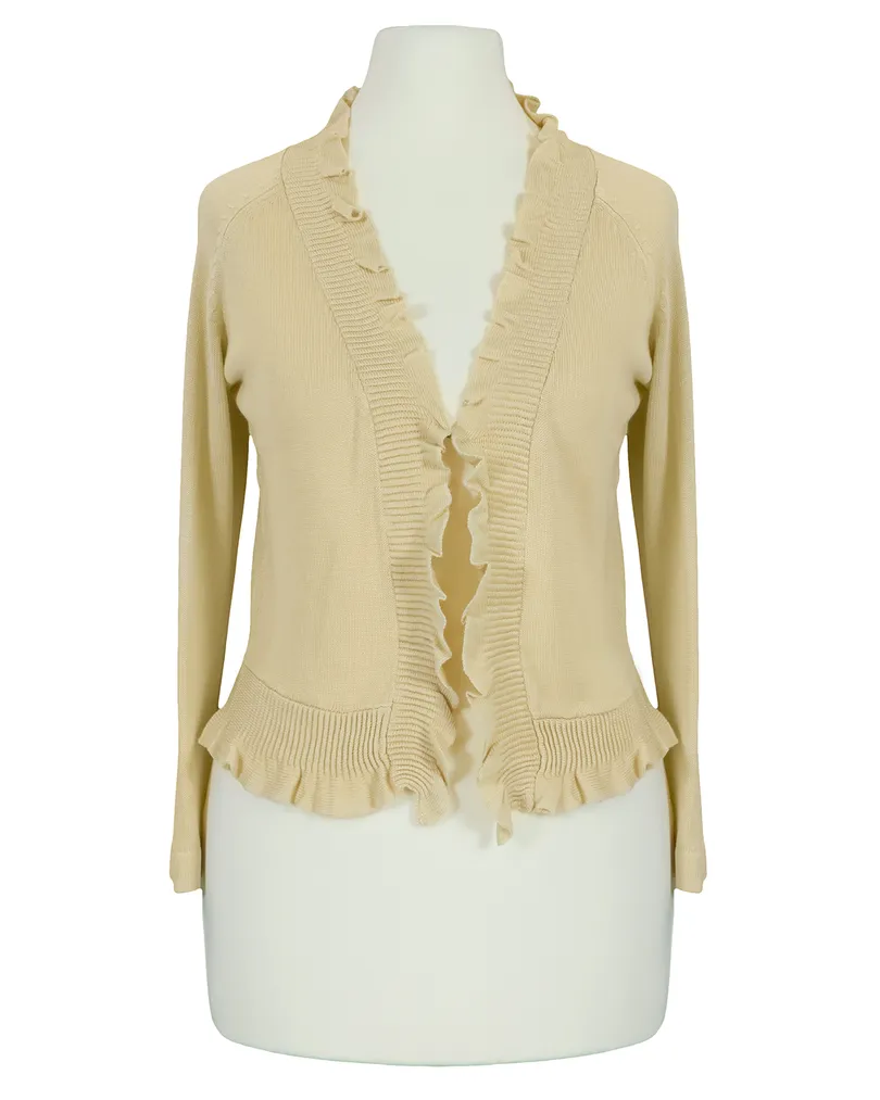 Bolero Viskosestrick in  creme von Made in Italy (Bild 1)