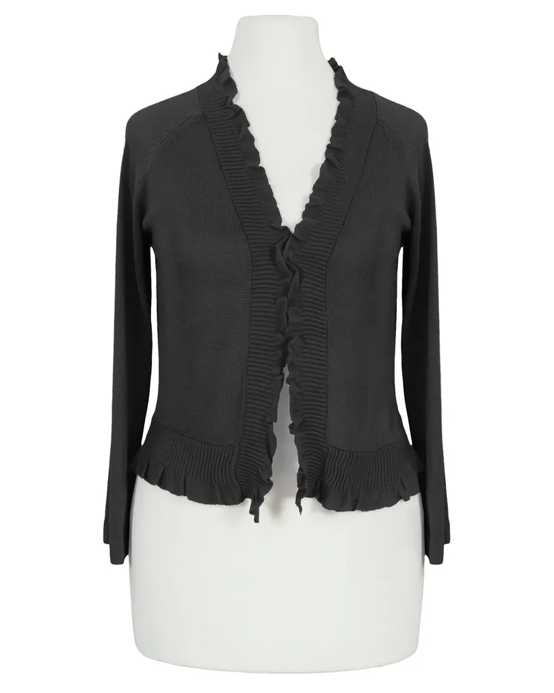 Bolero Viskosestrick in  schwarz von Made in Italy (Bild 1)