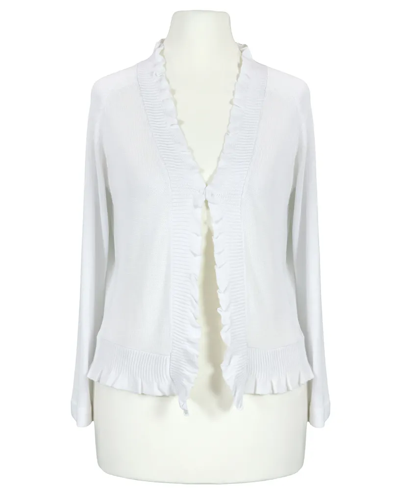 Bolero Viskosestrick in  wei� von Made in Italy (Bild 1)