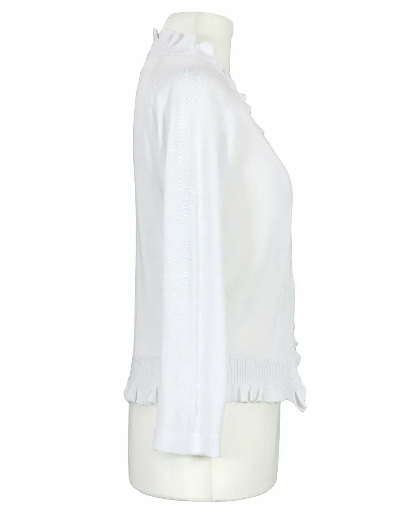 Bolero Viskosestrick in  wei� von Made in Italy (Bild 2)