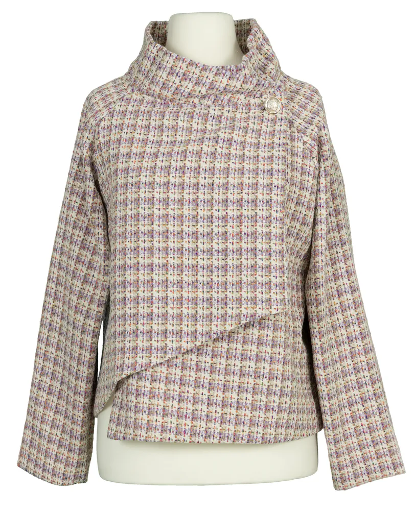 Cape Jacke in flieder von Made in Italy