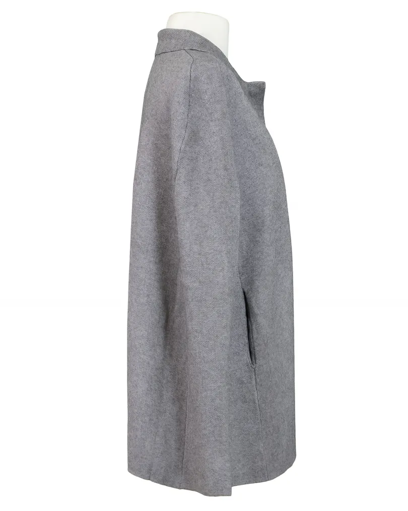 Cape Jacke in  grau von Made in Italy (Bild 2)